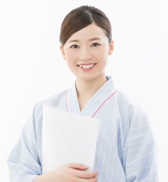 健康診断の案内をする医師
